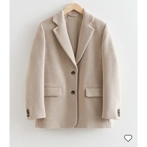 And Other Stories Oversized Wool Blazer